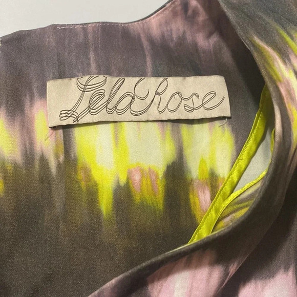 Lela Rose Multi Pink Cotton Dress 2 - Picture 5 of 7